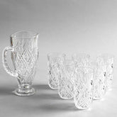 Dupio Crystal Carafe with 6 Glasses Set